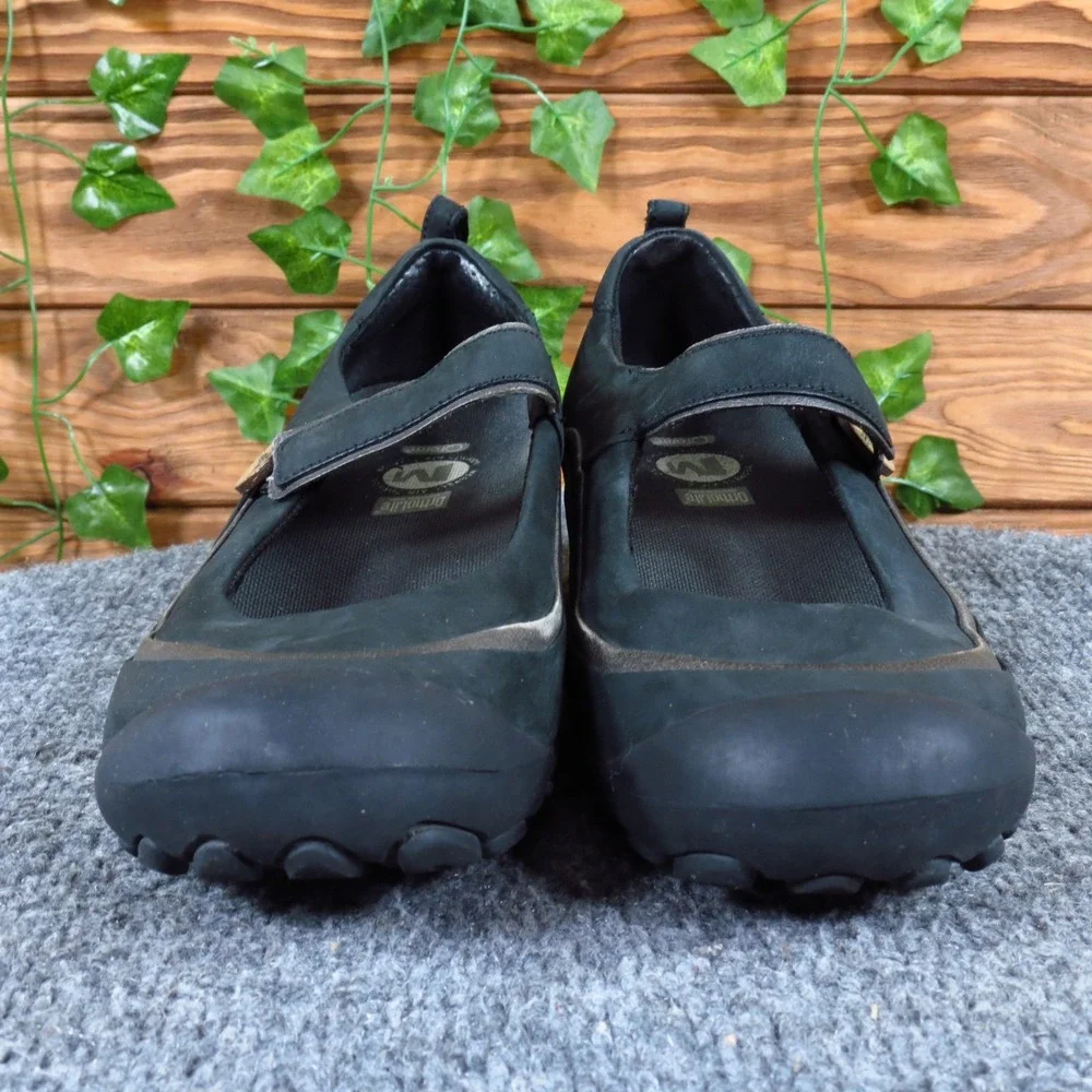 Merrell Plaza Emme Women Shoe Size 7 Walking Mary Jane Black Nubuck Leather